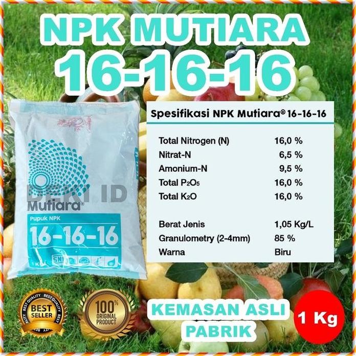 

Terlaris Pupuk Npk Mutiara 161616 Meroke 1 Kg Kemasan Pabrik Nutrisi Pertumbuhan Tanaman Bunga Buah Sayur Hias Bonsai