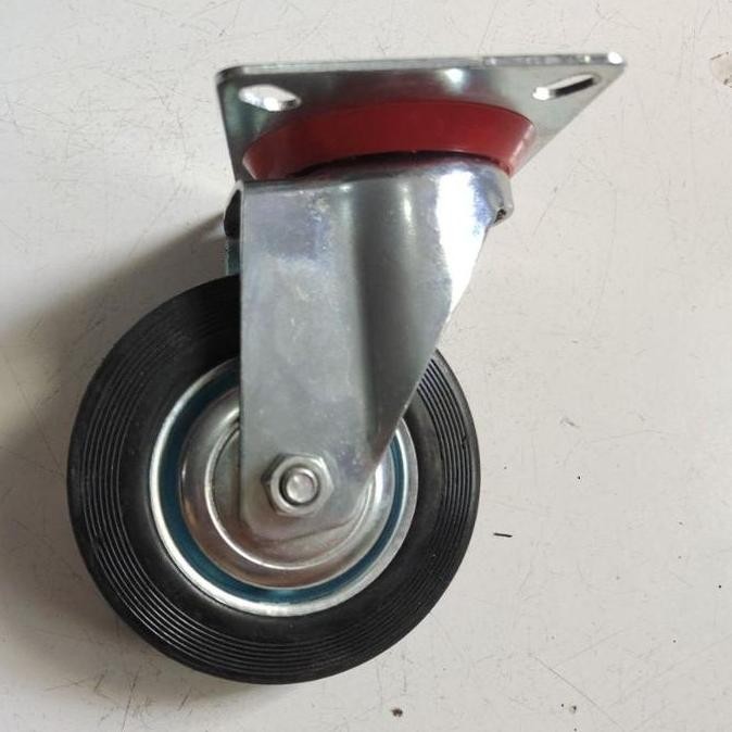 +++++] Roda Karet 5" Hidup/ Roda Troly 5" Hidup/ Roda Caster 5" Hidup