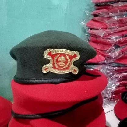 AsT baret linmas dan emblem linmas baret linmas hitam
