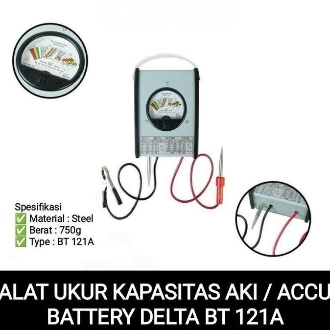 BATERAI BATTERY BATERE TESTER DELTA FUKUSHIMA ALAT TES AKI ACCU ANALOG