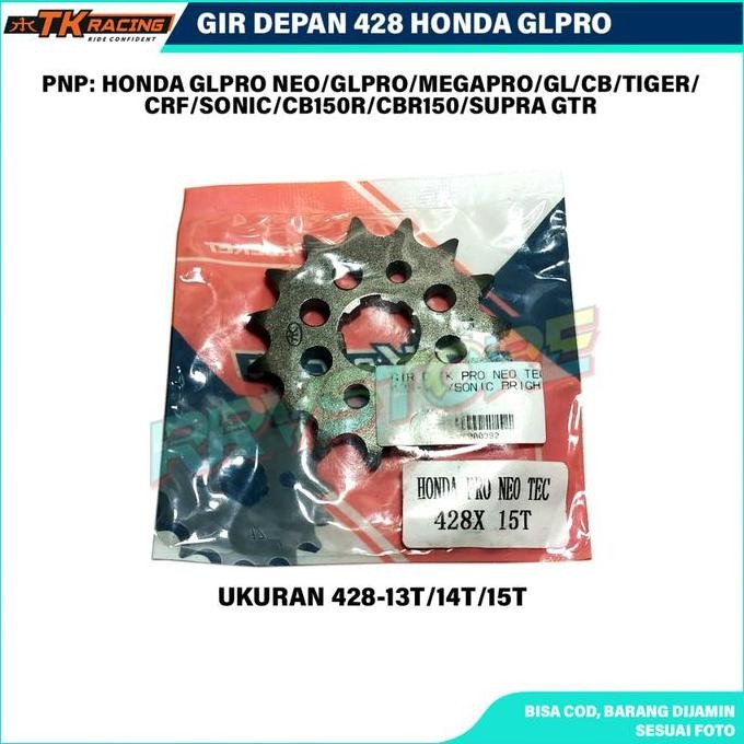 Gir Depan Tk Racing / Sss 428 / 415 Honda Gl Pro Neo Megapro Cb Gl Cb150R Cbr 150 Sonic Supra Gtr Uk