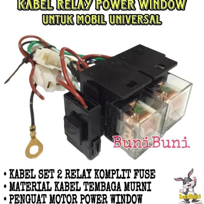 KABEL RELAY POWER WINDOW MOBIL UNTUK PENGUAT NAIK TURUN KACA JENDELA MOBIL UNIVERSAL