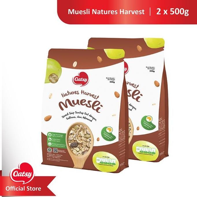 

Sale Oatsy Muesli Natures Harvest 500Gr (Double Pack)