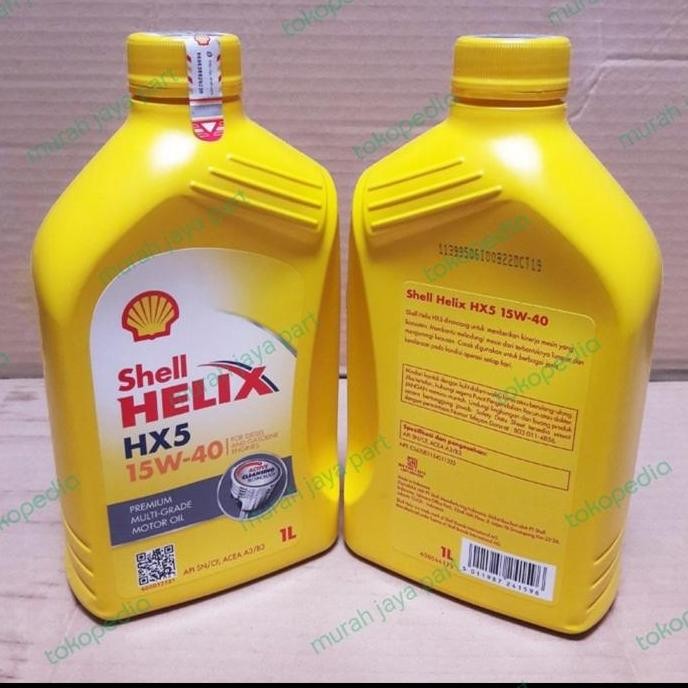 OLI SHELL HELIX HX5 KEMASAN 1 LITER ORIGINAL