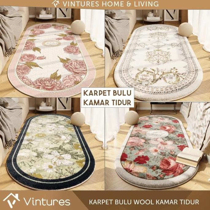 Promo [50X120] Karpet Kamar Tidur Bulu / Karpet Aesthetic / Karpet Bulu Premium