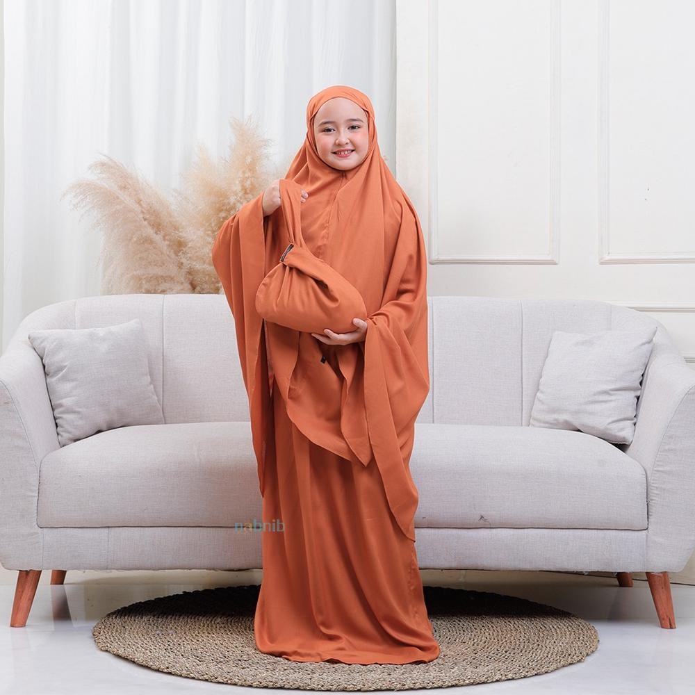 SEMPOL Nabnib - Mukena Buna Papaya Mukena Anak Mukena