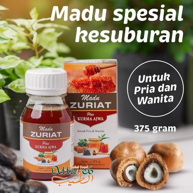 

BARU MADU PROMIL ZURIAT PLUS KURMA AJWA PENYUBUR 280ML EKSTRAK BEE POLEN (BPOM)