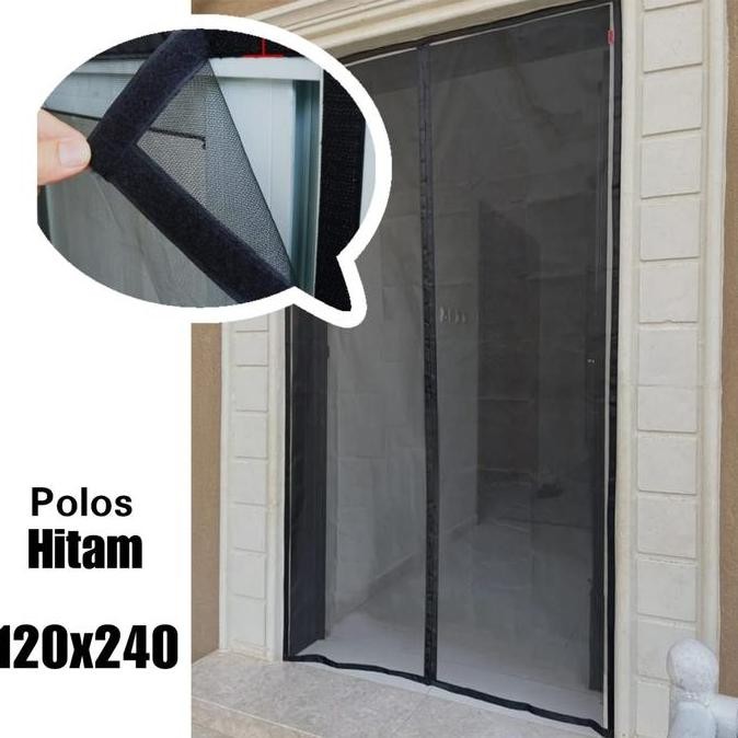 Murah Jumbo Tirai Pintu Magnet Anti Nyamuk Model Perekat 120X240Cm