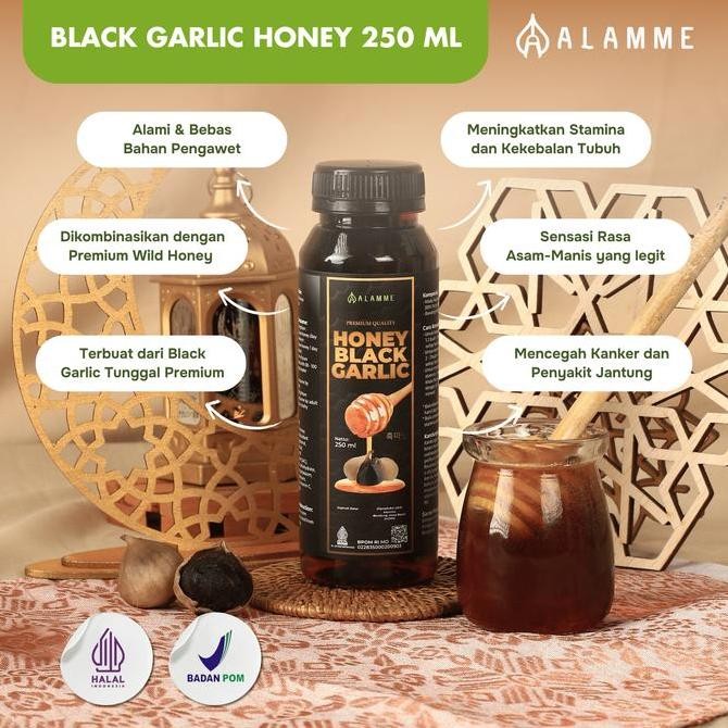 

BARU BLACK GARLIC HONEY MADU BAWANG HITAM TUNGGAL 250ML MANIS ASAM SUGAR FREE