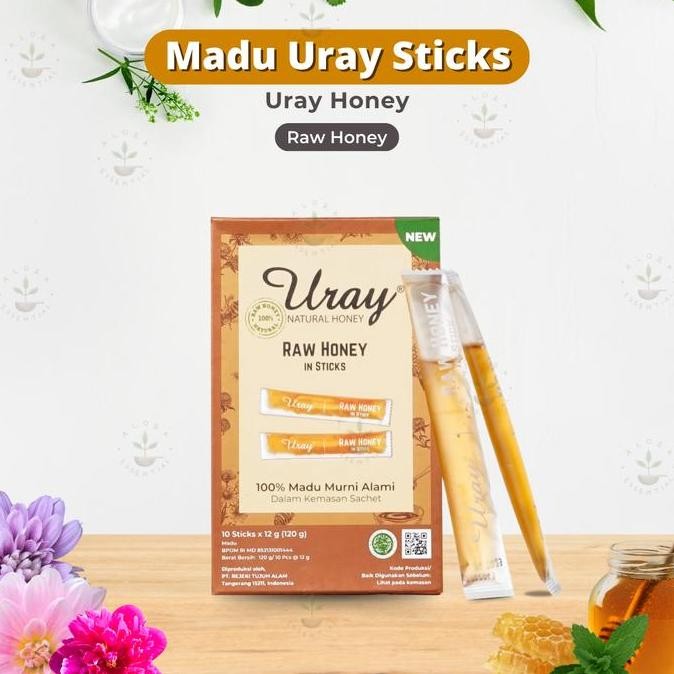 

BARU MADU URAY RAW HONEY STICK SACHET - RAW HONEY 10 STICKS (120 GR)