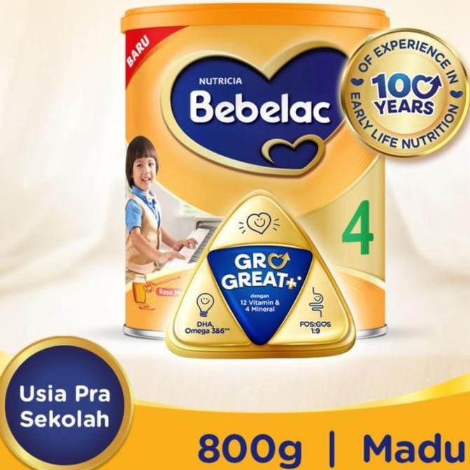 

BARU BEBELAC 4 MADU 800 GR KALENG
