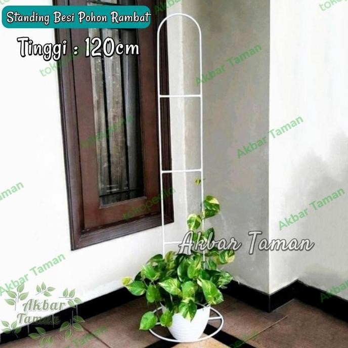 Standing Besi Pohon Rambat / Rak Pot Tanaman Besi Rambat Tinggi 120cm Termurah