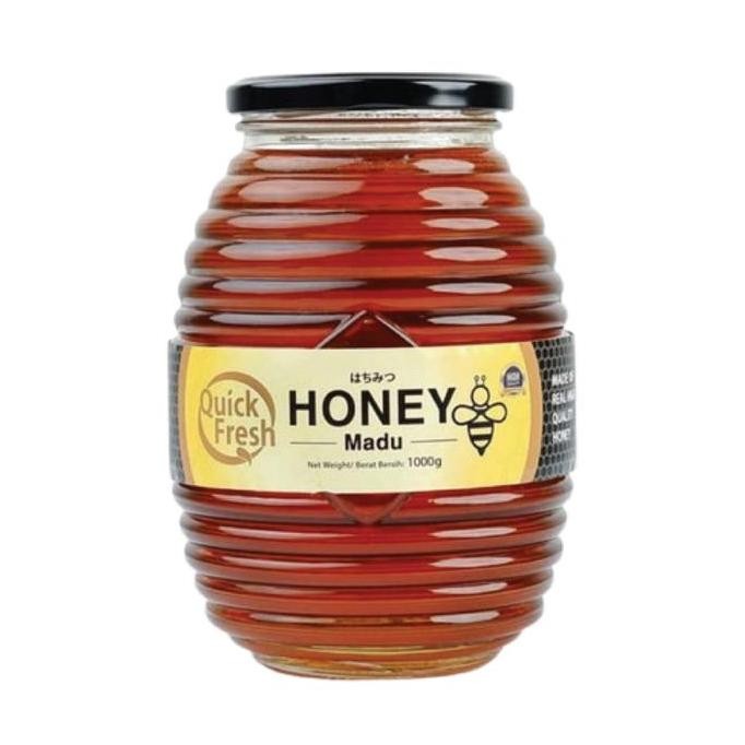 

BARU [FREE SENDOK KAYU 17CM] QUICK FRESH HONEY / MADU 1KG JAR