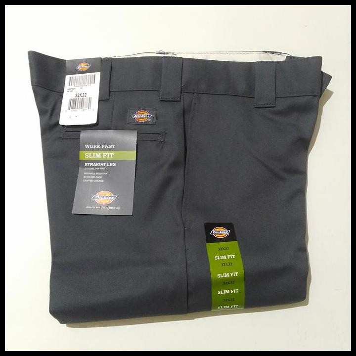 Dickies Wp873 Slim Fit Charcoal Original Original Best Seller