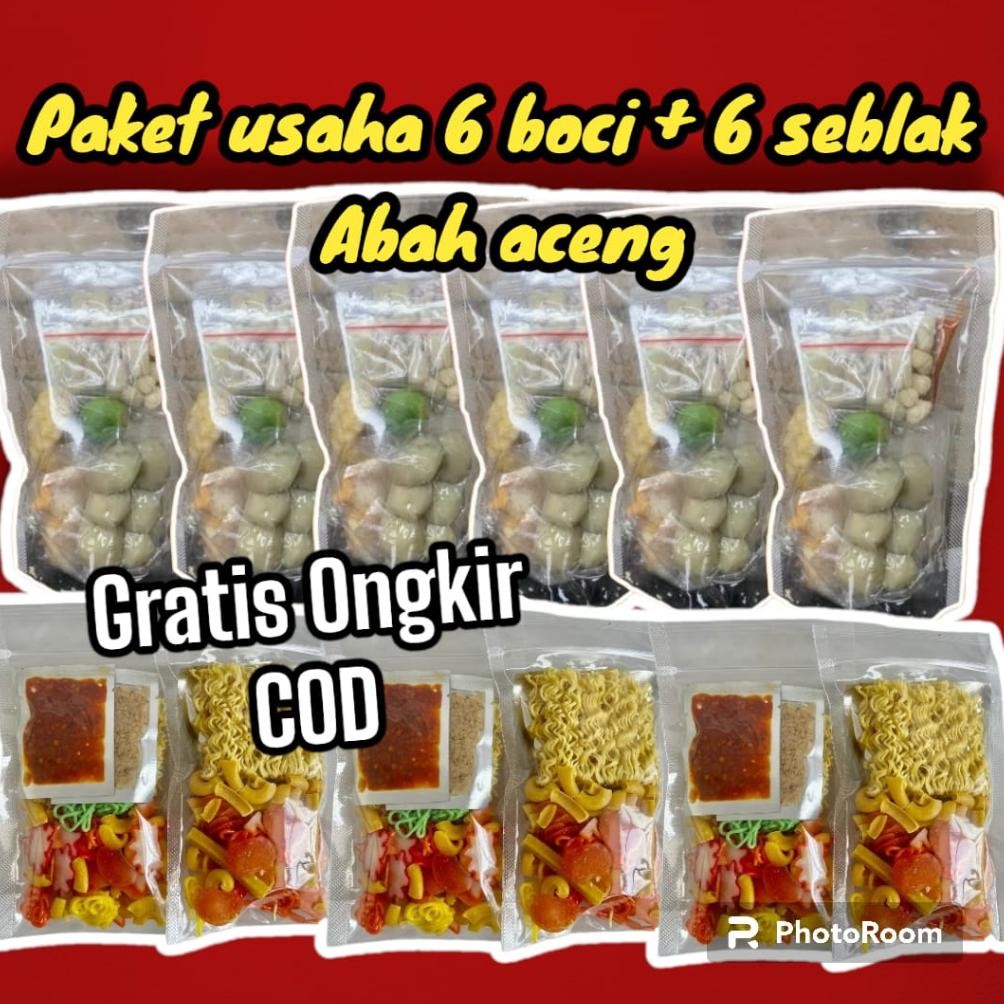 

Mix 6 Pcs Baso Aci 6 pcs Seblak Instan Abah Aceng