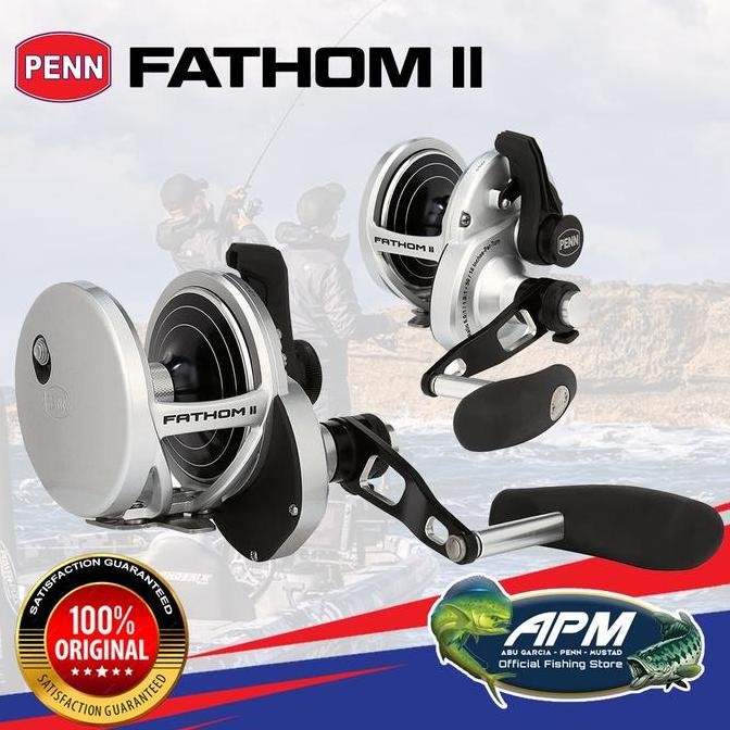 NEW PENN Reel Pancing Overhead FATHOM II Lever Drag FTHII10XNLDLH - FTHII30LD2LH - FTHII40NLD2LH Han
