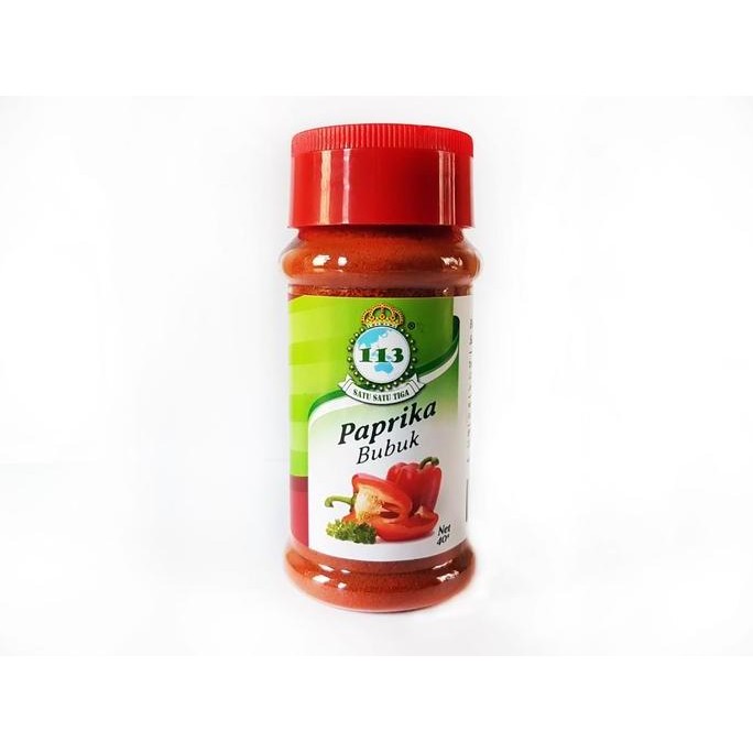 

Baru 113 Paprika Bubuk Powder Ground Paprika Bumbu Tabur Botol 40 Gram