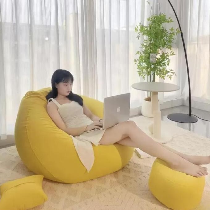 Murah Bean Bag Jumbo Dewasa Segitiga Bantal Santai