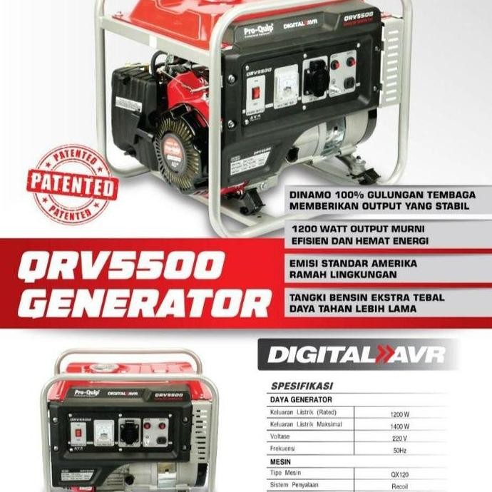 Genset Proquip 1200 Watt QRV 5500