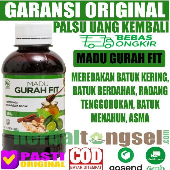 BARU MADU GURAH FIT ASLI MADU HERBAL BATUK GURAH FIT ORIGINAL GARANSI