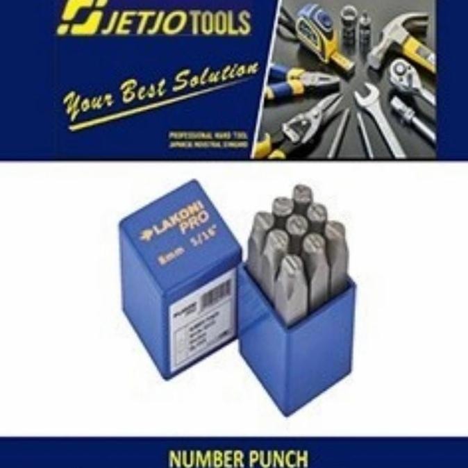 

101375 NUMBER PUNCH SIZE 12MM ISI 9 PCS LAKONI PRO