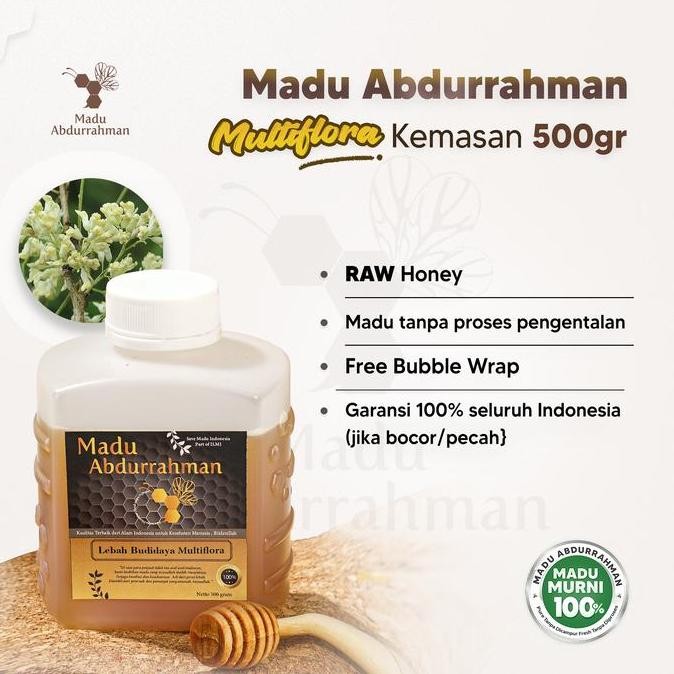 

BARU MADU NEKTAR MULTIFLORA. MADU ABDURRAHMAN 100% MURNI & ASLI RAW HONEY
