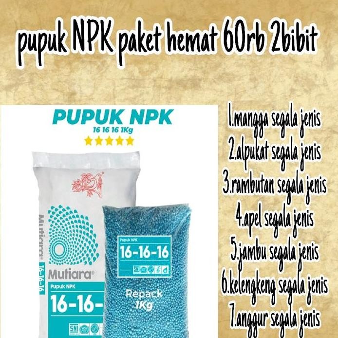 

Terlaris Pupuk Npk Paket Hemat 60Rb 2Bibit
