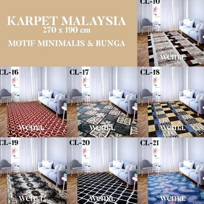 Promo Grosir Karpet Malaysia Jumbo Uk 270X190Cm