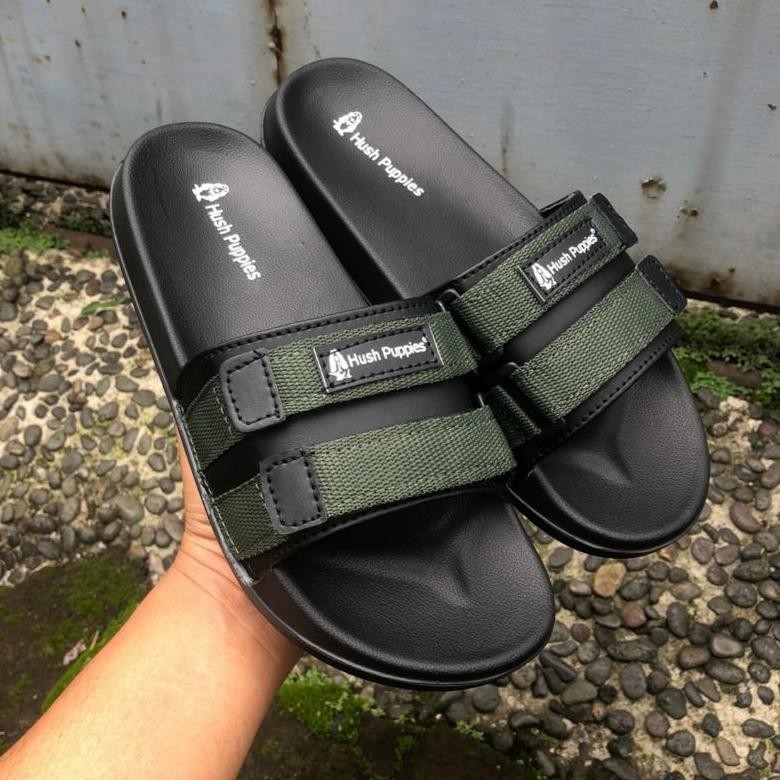 silahkan Sandal Hush Puppies Premium Sandal Selop Pria Wanita Sandal Slide Hush Puppies