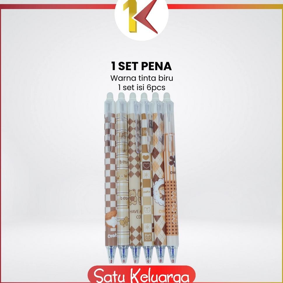 

Ready Sk-A68 Pulpen Set 6In1 0.5Mm Tinta Bisa Di Hapus Motif Karakter Lucu / Eraseble Pen Set Cetek Cetekan Kartun / Pena Mekanik Anak Sekolah / Eraser Pen St