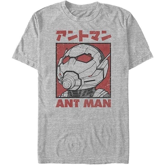 Baju Kaos pria Wanita Marvel Big & Tall Classic Ant Man Kanji Men's Tops Short SleeveT-Shirt Cotton 