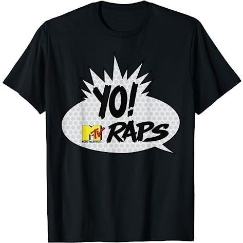 Baju Kaos MTV YO MTV Raps Comic Book Talk Bubble T-Shirt Premium Cotton Combed 24s Original 100% | P