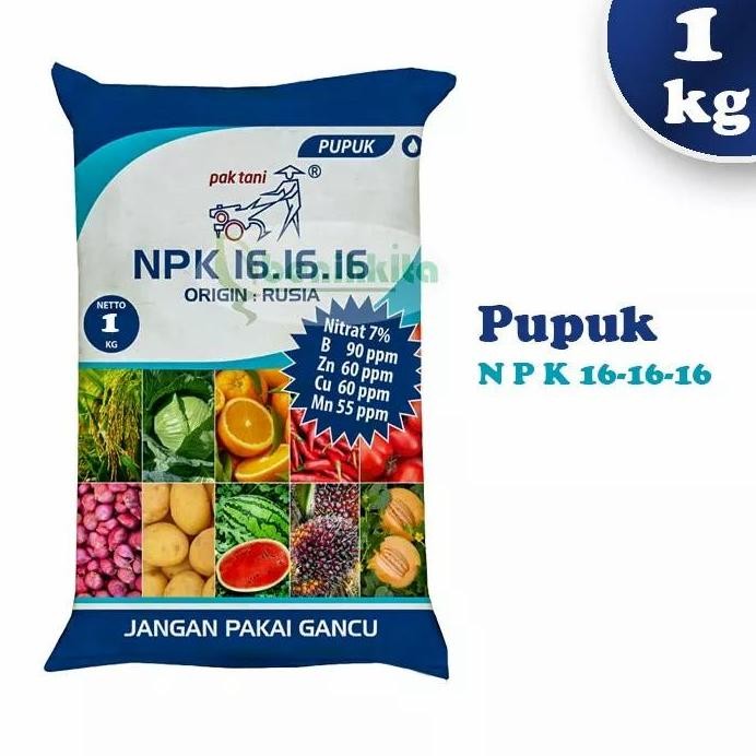 

Terlaris Pupuk Npk Pak Tani 16-16-16 1 Kg - Unsur Hara Seimbang - Tanaman, Kalium