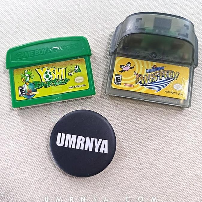 new Original Nintendo Wario Ware Twisted YOSHI Topsy Turvy Gameboy GBA SP