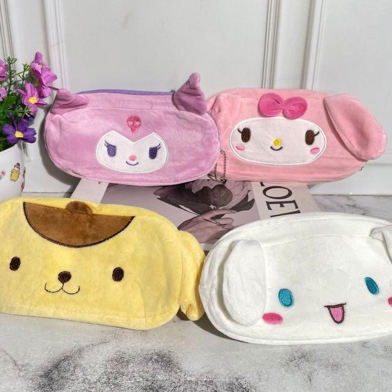 

Ready Kotak Pensil Sanrio Plushie Sanrio Melody Purin Cinamorol Kuromi Tempat Pensil Sanrio Kuping Alat Tulis Sekolah Unik Lucu Kado Viral Termurah