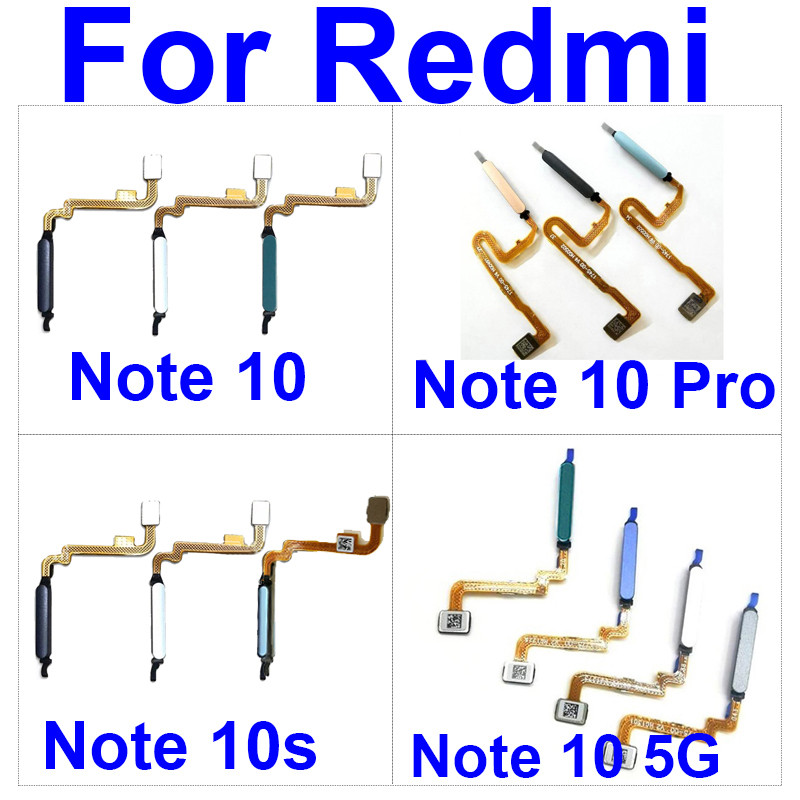 

Untuk Xiaomi Redmi Note 10 4G 5G 10S 10 Pro Max Sensor Sidik Jari Kabel Fleksibel Sensor Tombol Daya