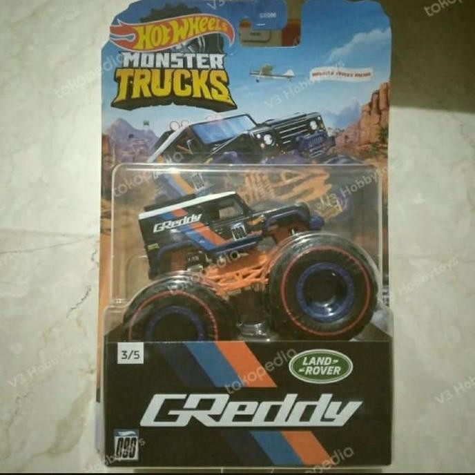 hotwheels monster trucks land rover 90 defender greddy