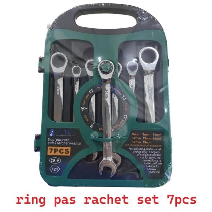 Diskon Belter Kunci Ring Pas Rachet Set 7 Pcs / Rachet Tekiro