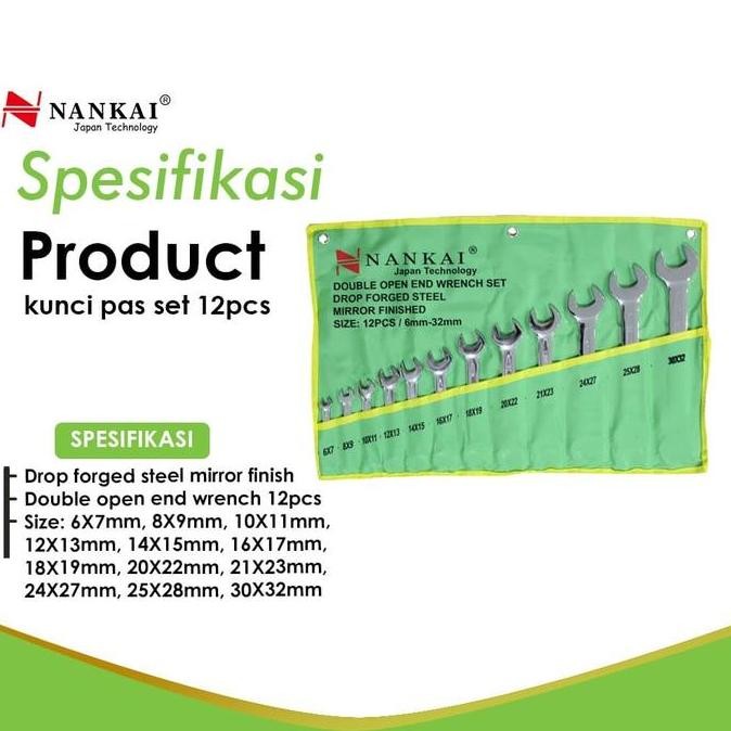 Diskon Nankai Kunci Pas Set 12 Pc (6-32Mm)