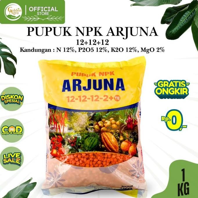 

Terlaris Pupuk Majemuk Npk Arjuna 12-12-12-2+Te 1Kg