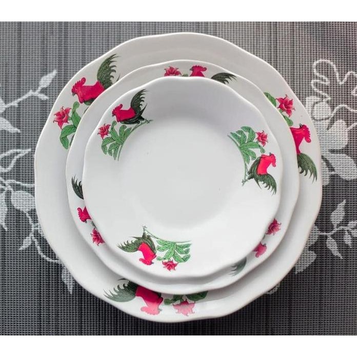 

Terlaris Piring Kecil Lucky Seri Padi Motif Ayam Jago 6 Inch / 15Cm (1 Lusin)