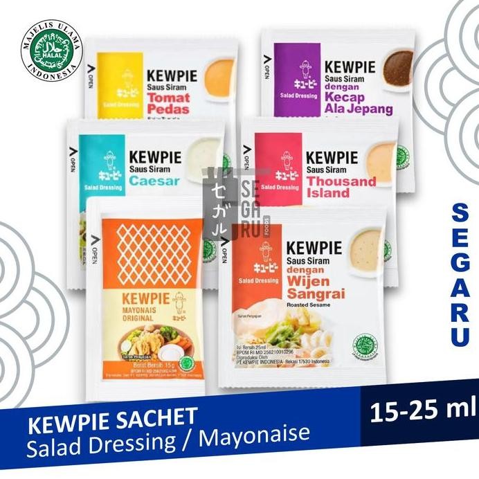 

Terlaris Kewpie Salad Dressing Sachet Wijen Sangrai Thousand Island Tomat Pedas