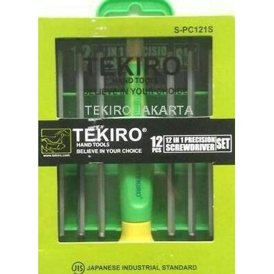 Spesial Tekiro Obeng Laptop , Obeng Hp , Obeng Elektronik Set 12 In 1