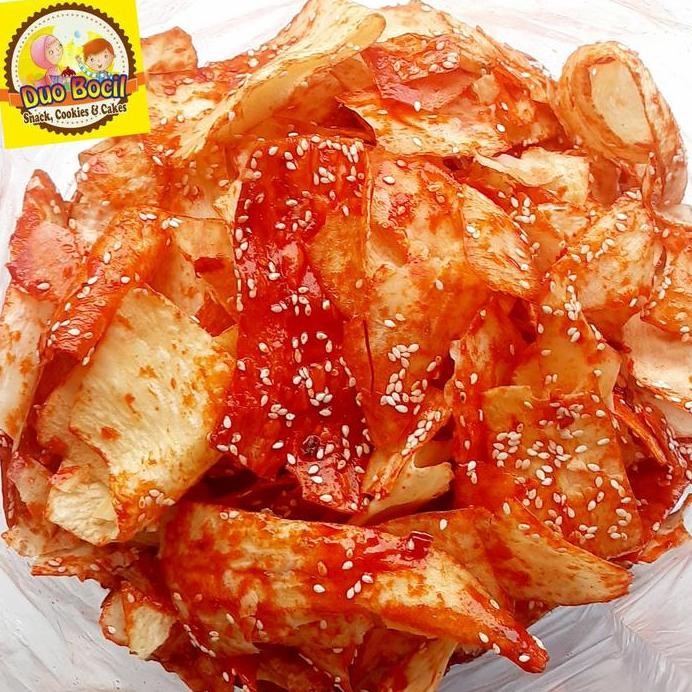 

Terlaris Keripik Singkong Pedas Balado Wijen Spesial - 250 Gram