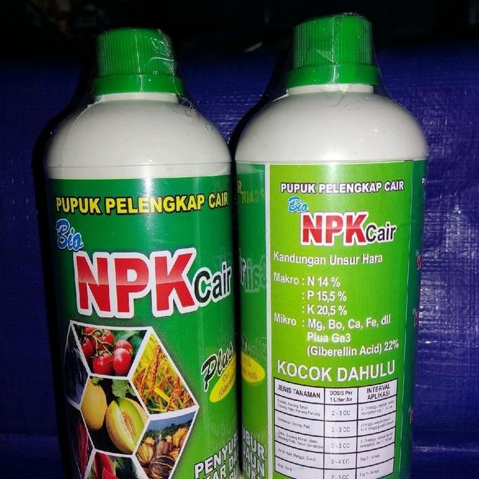 

Terlaris Pupuk Npk , Kcl Cair Kemasan 1 Liter