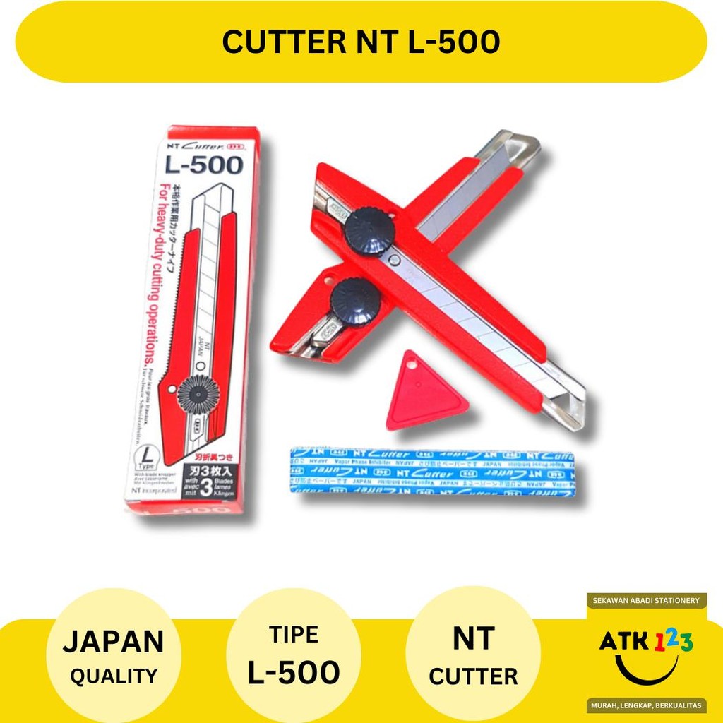 

NEW!!! NEW!!! Cutter / Pemotong Kertas / Pisau Cutter Merk NT L-500 Japan