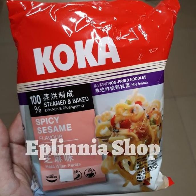 

Terlaris Koka Non Fried Spicy Sesame Flavour 85 Gr Mie Instan Rasa Wijen Pedas