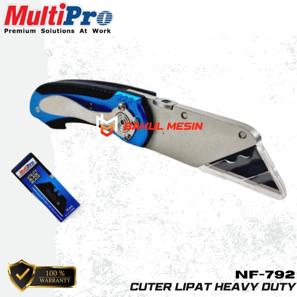 

NEW!!! NEW!!! MULTIPRO NF792 UTILITY FOLDING KNIFE NF-792 CUTER LIPAT HEAVY DUTY