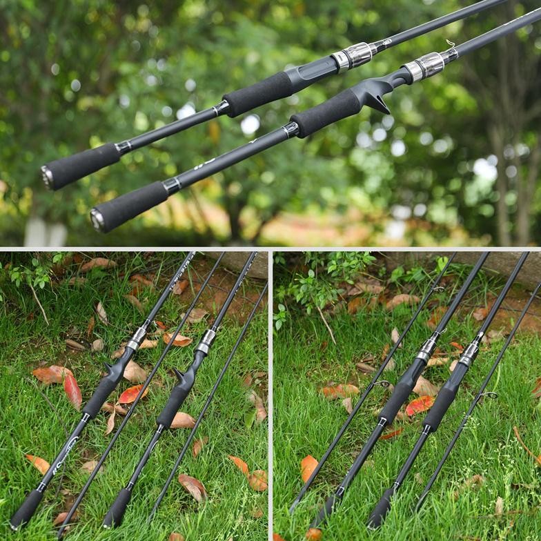 Ready Sougayilang Joran Pancing 1.8/2.1M 2 Bagian  Emas/Perak Joran Casting Joran Spining Joran Fibe