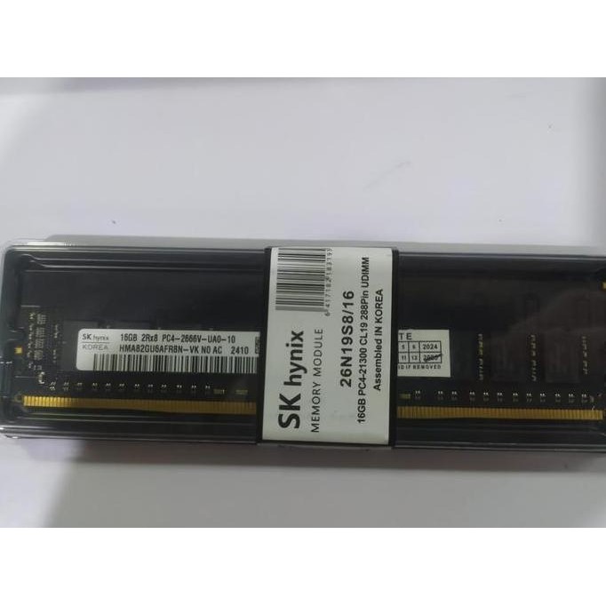Memory Ram Komputer Hynix Ddr4 16gb Longdimm 2666mhz Pc21300